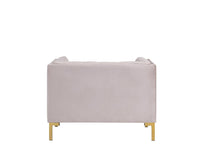 Iconic Home Azalea Velvet Club Chair 