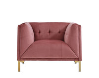 Iconic Home Azalea Velvet Club Chair 