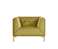 Iconic Home Azalea Velvet Club Chair 