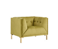 Iconic Home Azalea Velvet Club Chair 
