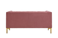 Iconic Home Azalea Tufted Velvet Loveseat Sofa 