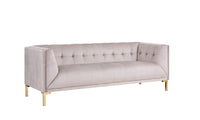 Iconic Home Azalea Tufted Velvet Sofa 