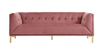 Iconic Home Azalea Tufted Velvet Sofa 