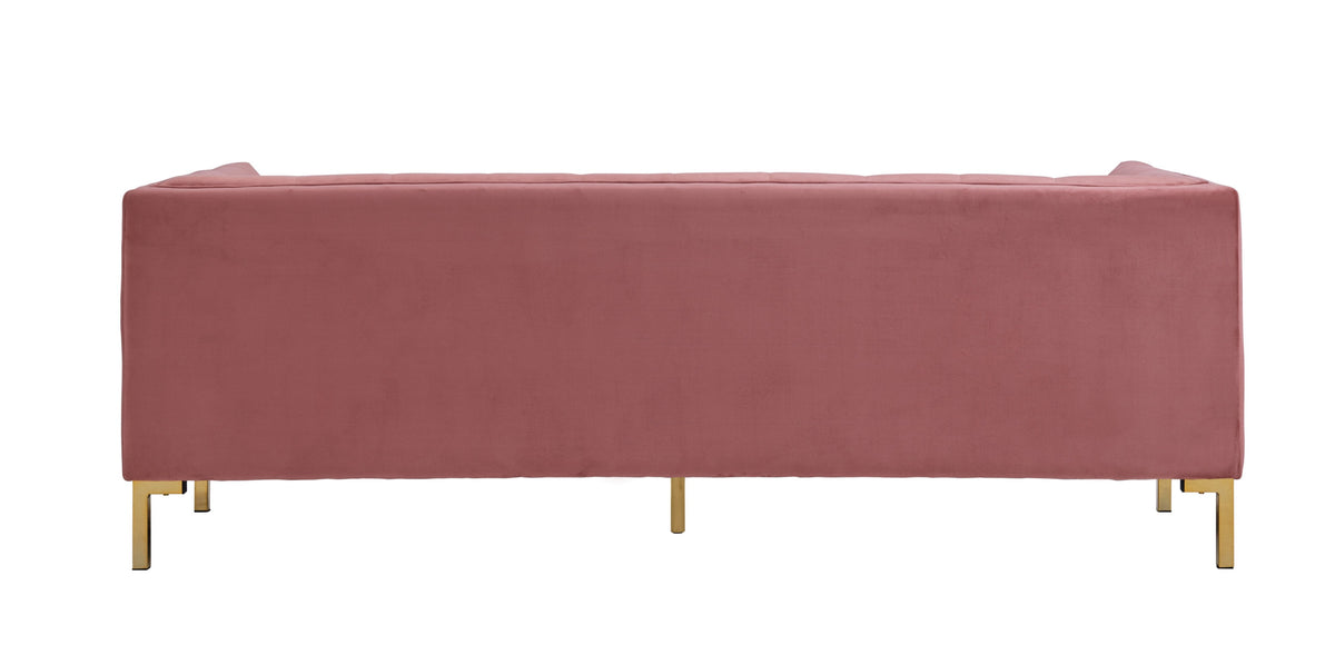 Iconic Home Azalea Tufted Velvet Sofa 