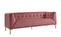 Iconic Home Azalea Tufted Velvet Sofa 