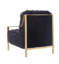 Iconic Home Bayla Faux Fur Accent Club Chair 