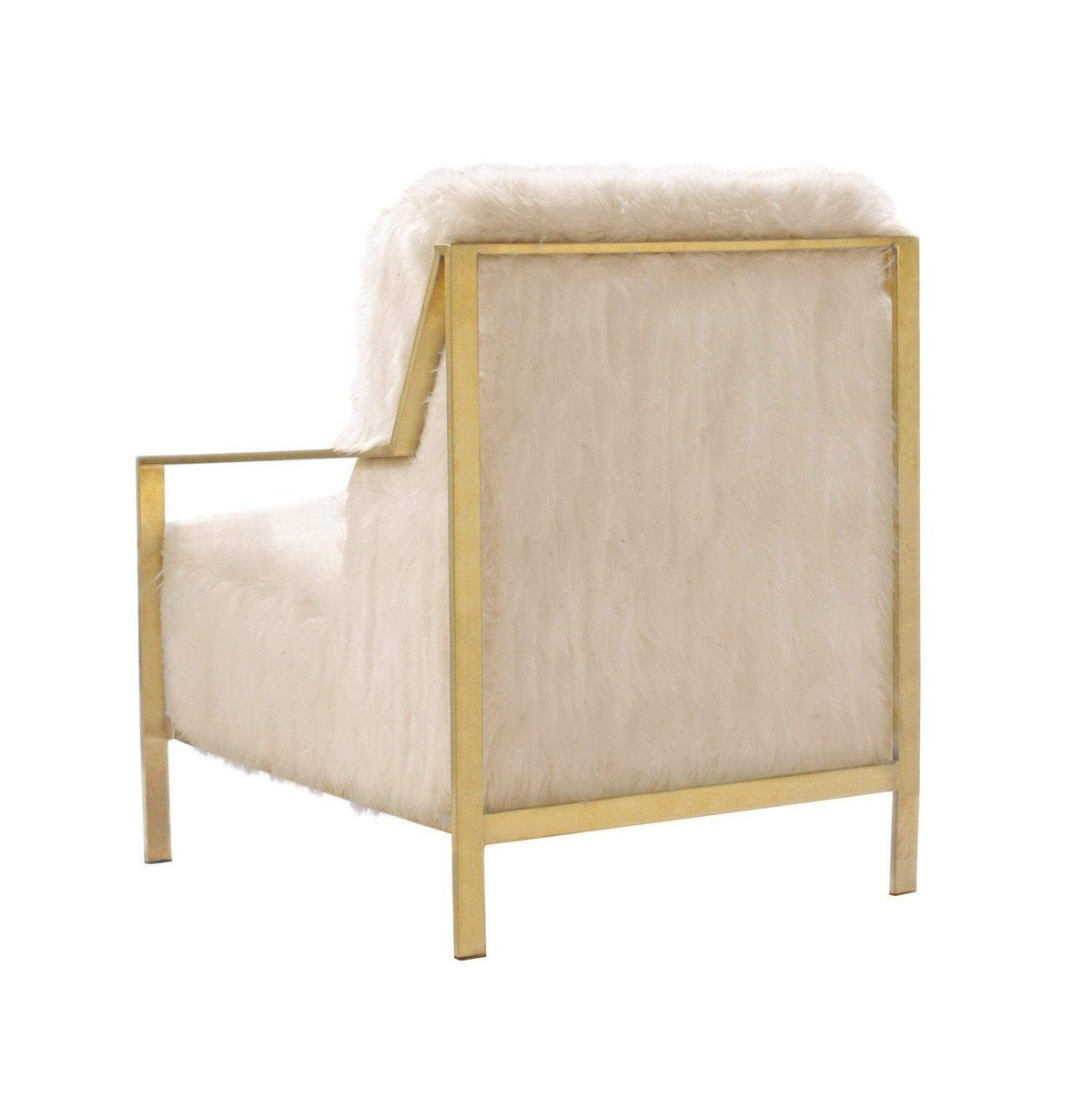 Iconic Home Bayla Faux Fur Accent Club Chair 