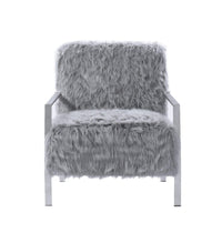 Iconic Home Bayla Faux Fur Accent Club Chair 