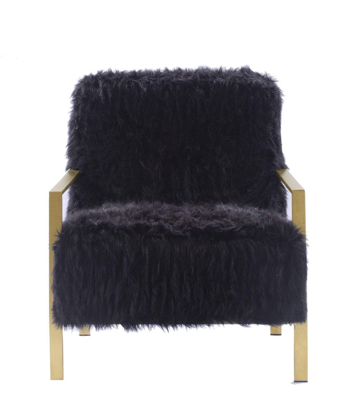 Iconic Home Bayla Faux Fur Accent Club Chair 