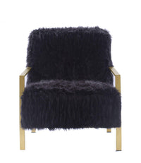 Iconic Home Bayla Faux Fur Accent Club Chair 