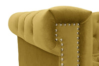 Iconic Home Bea Tufted Velvet Club Chair 