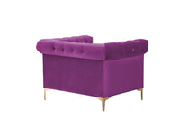 Iconic Home Bea Tufted Velvet Club Chair 