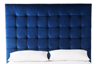 Iconic Home Beethoven Tufted Velvet Bed Frame With Headboard 