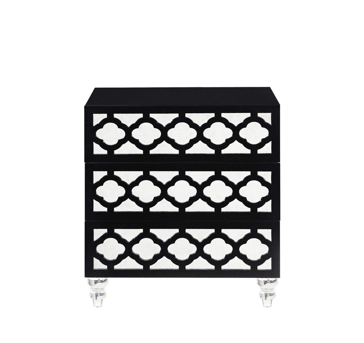 Iconic Home Bergamo Nightstand | End Side Table 