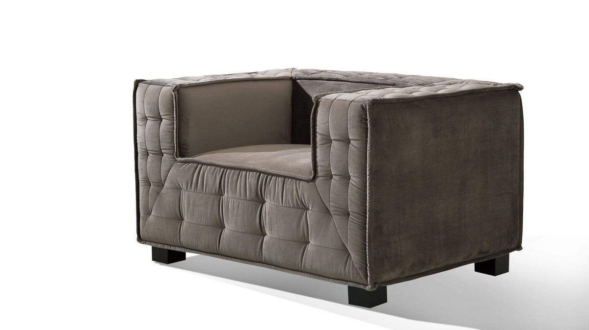 Iconic Home Bryant Tufted Velvet Club Chair 