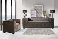 Iconic Home Bryant Tufted Velvet Club Chair 