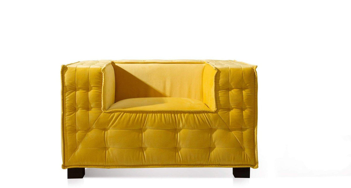 Iconic Home Bryant Tufted Velvet Club Chair 