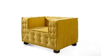 Iconic Home Bryant Tufted Velvet Club Chair 