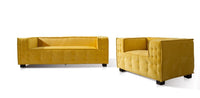 Iconic Home Bryant Tufted Velvet Club Chair 