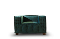 Iconic Home Bryant Tufted Velvet Club Chair 