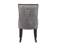 Iconic Home Cadence Faux Leather Velvet Dining Chair Set of 2 