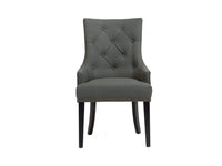 Iconic Home Cadence Faux Leather Velvet Dining Chair Set of 2 