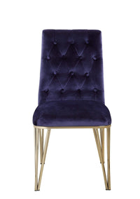Iconic Home Callahan Velvet Dining Chair Set of 2 