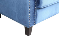 Iconic Home Camren Velvet Accent Chair 