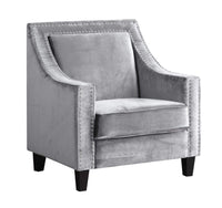 Iconic Home Camren Velvet Accent Chair 