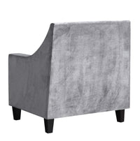 Iconic Home Camren Velvet Accent Chair 