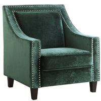 Iconic Home Camren Velvet Accent Chair 