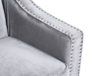 Iconic Home Camren Velvet Accent Chair 