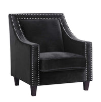 Iconic Home Camren Velvet Accent Chair 