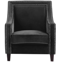 Iconic Home Camren Velvet Accent Chair 