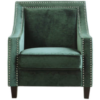 Iconic Home Camren Velvet Accent Chair 