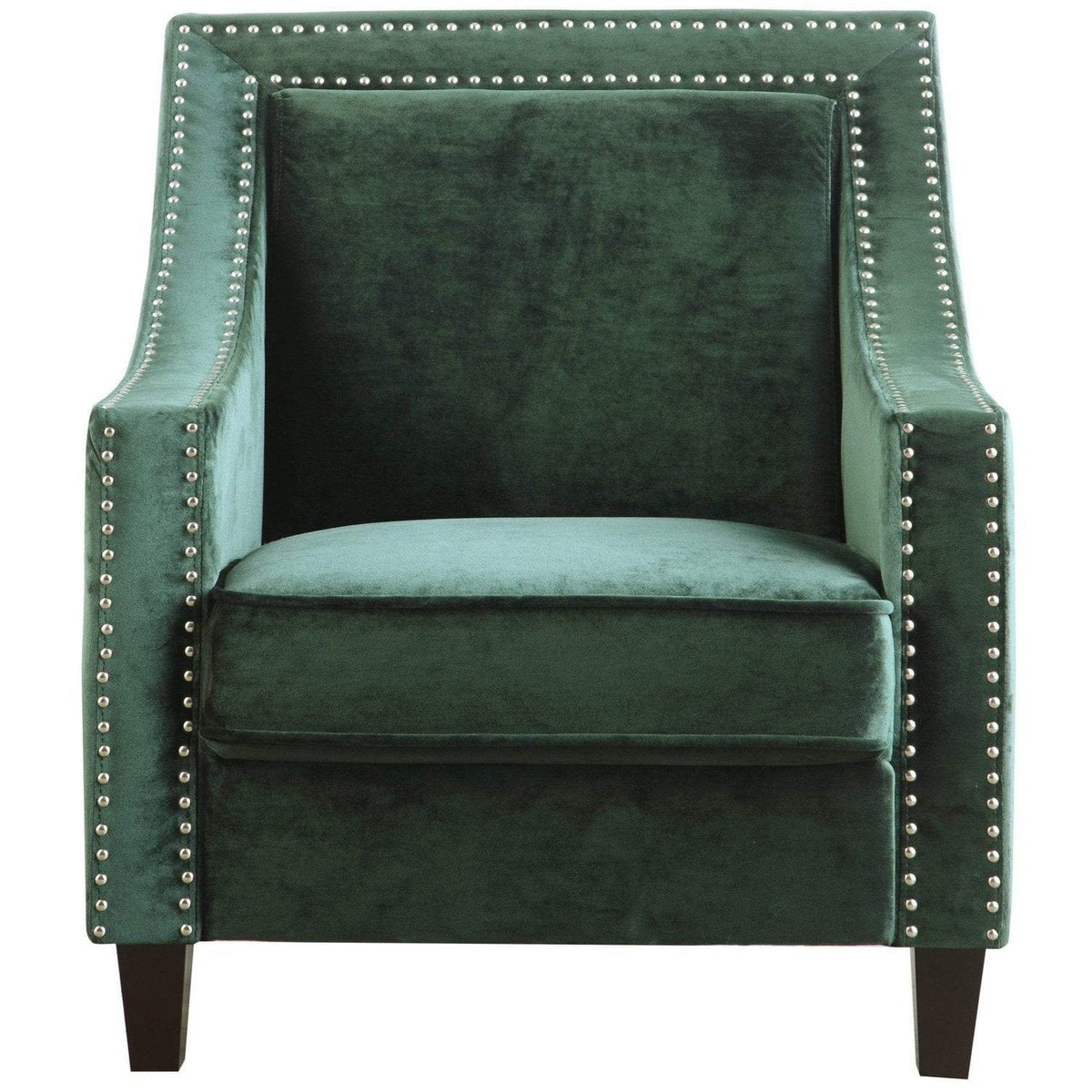 Iconic Home Camren Velvet Accent Chair 