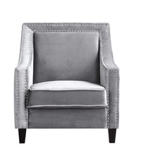 Iconic Home Camren Velvet Accent Chair 