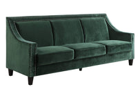Iconic Home Camren Velvet Sofa 