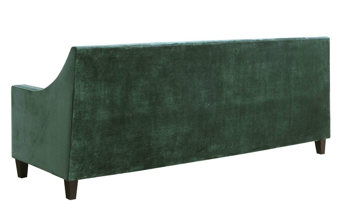 Iconic Home Camren Velvet Sofa 