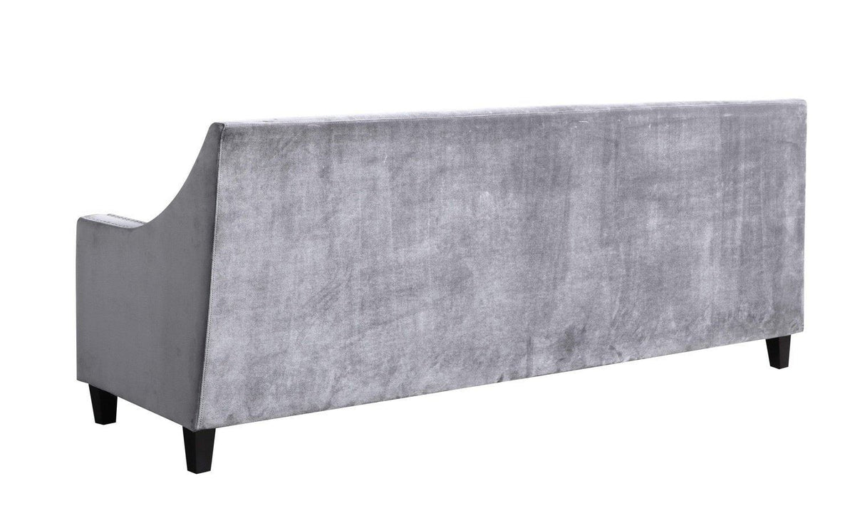 Iconic Home Camren Velvet Sofa 