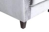 Iconic Home Camren Velvet Sofa 