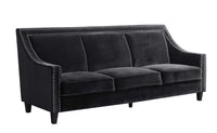 Iconic Home Camren Velvet Sofa 
