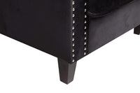 Iconic Home Camren Velvet Sofa 