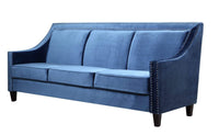 Iconic Home Camren Velvet Sofa 