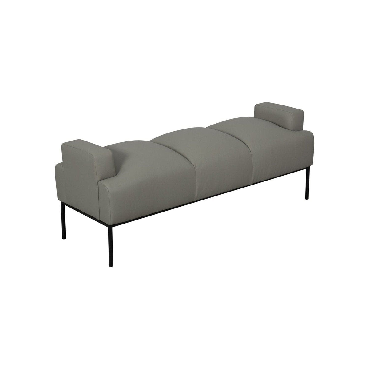 Iconic Home Carmel Faux Leather Bench 