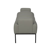 Iconic Home Carmel Faux Leather Bench 