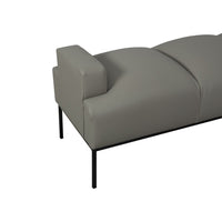 Iconic Home Carmel Faux Leather Bench 