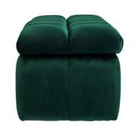 Iconic Home Chagit Tufted Velvet Storage Ottoman Bench 