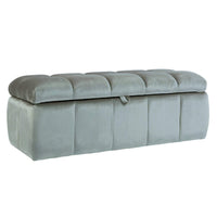 Iconic Home Chagit Tufted Velvet Storage Ottoman Bench 
