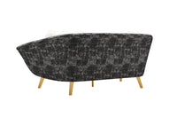 Iconic Home Chateau Sofa Two-Tone Design Gold Metal Legs 